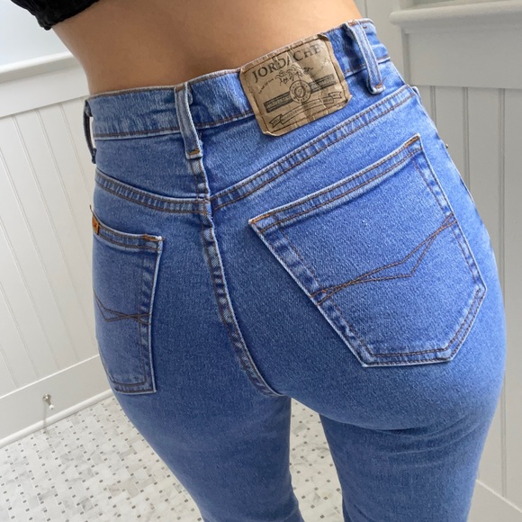 Jordache Vtg 90s Straight Leg Skinny Jeans - Picture 3 of 10